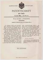Original Patentschrift - W. Knodel In Pforzheim , 1905 , Creolen , Creolenohrring , Ohrring !!! - Ohrringe