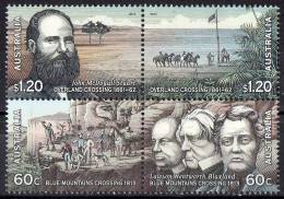 Australia 2012 Inland Explorers Block Of 4 MNH - Nuevos