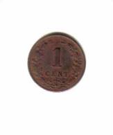 NETHERLANDS   1  CENT  1898  (KM # 107) - 1 Centavos