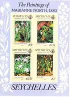 Seychelles 1983 Paintings Marianne North Plants S/S MNH - Seychelles (1976-...)