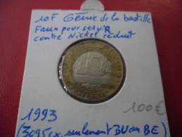 FRANCE @ Faux Grossier De 10 Francs De 1993 !!! Ce Millésime N'existant Qu'à 3095 Exemplaires En B.U Ou B.E  @ 2 Photos - Abarten Und Kuriositäten