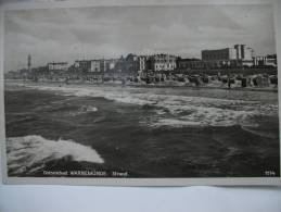 (1/4/13) AK Warnemünde "Ostseebad Strand" Von 1936 - Rostock