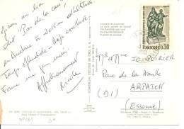 N°Y&T 181    ANDORRE       Vers   ARPAJON  Le   1968 - Cartas & Documentos