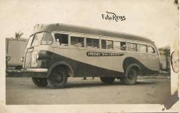 Real Photo Close Up Bus Omnibus " Bar Crespi " Autobus Gros Plan - Cuba