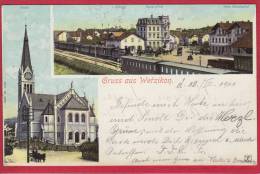 WETZIKON, TEILANSICHT MIT BAHNHOF UND ZUG, 1901 - Wetzikon