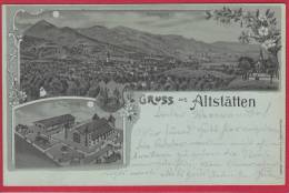 ALTSTÄTTEN, LITHO, MONDSCHEIN-LITHO, - Altstätten