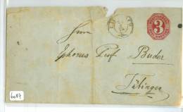 BRIEFOMSLAG Uit 1875 DREI KREUZER WURTTEMBERG Van NAGOLD Naar TüBINGEN   (6087) - Postal  Stationery