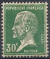 1923-26 FRANCIA USATO LOUIS PASTEUR 30 CENT VERDE - FR492-2 - 1922-26 Pasteur