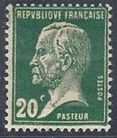 1923-26 FRANCIA LOUIS PASTEUR 20 CENT MH * - FR492 - 1922-26 Pasteur