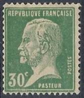 1923-26 FRANCIA LOUIS PASTEUR 30 CENT VERDE SENZA GOMMA - FR492-2 - 1922-26 Pasteur