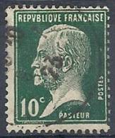 1923-26 FRANCIA USATO LOUIS PASTEUR 10 CENT - FR493-2 - 1922-26 Pasteur