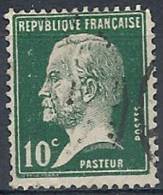 1923-26 FRANCIA USATO LOUIS PASTEUR 10 CENT - FR493-3 - 1922-26 Pasteur