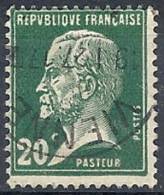 1923-26 FRANCIA USATO LOUIS PASTEUR 20 CENT - FR493-2 - 1922-26 Pasteur