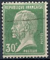 1923-26 FRANCIA USATO LOUIS PASTEUR 30 CENT VERDE - FR494 - 1922-26 Pasteur