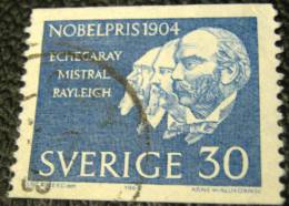 Sweden 1964 Nobel Prize Winners Echegaray Mistral Rayleigh 30ore - Used - Gebraucht