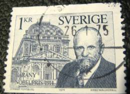 Sweden 1974 Nobel Prize Winner Barany 1kr - Used - Oblitérés