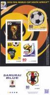 Japan Mi Block 212 FIFA World Cup South Africa 2010 - Poster - Emblem - Jules Rimet Cup - Ball * * - Blocchi & Foglietti