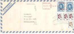 N°Y&T 948+972+975  BUENOS AIRES  Vers   FRANCE     Le   26 MAI1975 - Storia Postale