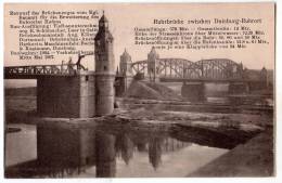 RAR Duisburg - Brücke Um 1910 ! - Duisburg