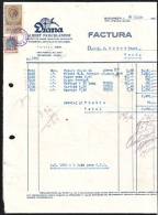 INVOICE STORE Weapons And Ammunition 1937 DIANA CACHET RARE REVENUE FISCAUX STAMPS , ROMANIA. - Fiscaux