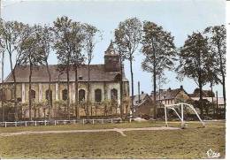 AUBIGNY EN ARTOIS STADE ET EGLISE  ,A VOIR !! ,COLORISEE  REF 29175 - Aubigny En Artois