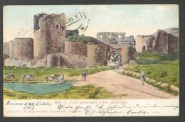 IMPERIAL  RUSSIA  ,  ARMENIA   TURKEY   RUINS OF  ANI  IN  KARS   , OLD POSTCARD ,  YEREVAN  TO REVAL 1903 - Armenien