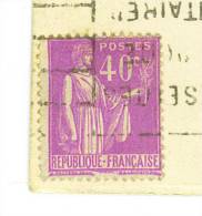 VEND N° 281 SUR CPA : ARC DE TRIOMPHE + VARIETE : MACULAGE ENTRE LES DEUX SIGNATURES !!!! - Storia Postale