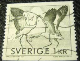 Sweden 1969 Birds 1kr - Used - Oblitérés