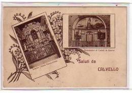 SALUTI Da CALVELLO - 1^ Edizione Marrone Usata 1929 Condiz.ottime - Other & Unclassified