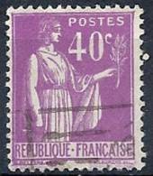 1932-33 FRANCIA USATO TIPO PACE 40 CENT - FR512 - 1932-39 Vrede