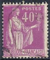 1932-33 FRANCIA USATO TIPO PACE 40 CENT - FR512-2 - 1932-39 Vrede