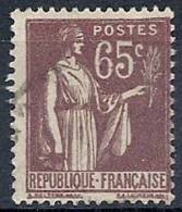 1932-33 FRANCIA USATO TIPO PACE 65 CENT - FR512 - 1932-39 Vrede