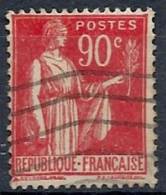 1932-33 FRANCIA USATO TIPO PACE 90 CENT - FR513 - 1932-39 Vrede