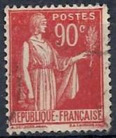 1932-33 FRANCIA USATO TIPO PACE 90 CENT - FR513-2 - 1932-39 Vrede