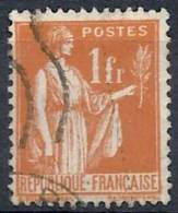 1932-33 FRANCIA USATO TIPO PACE 1 F - FR513 - 1932-39 Vrede