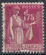 1932-33 FRANCIA USATO TIPO PACE 1,75 F - FR513 - 1932-39 Vrede