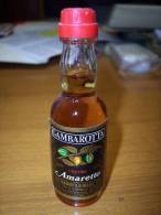 Amaretto Gambarotta Liquore: Bottiglia Mignon Tappo Plastica GBG Gambarotta Inga & C. Spa Serravalle Scrivia Alessandria - Spiritus