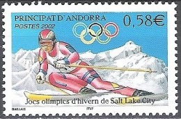 Andorre Français 2002 Michel 587 Neuf ** Cote (2008) 2.30 Euro Jeux Olympiques Salt Lake City Skieur - Nuevos