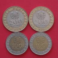 PORTUGAL         KM# 645,1-655  -  4 COINS   (M934) - Portugal