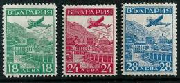 Bulgaria 1932 Air Post Set, SG 323-5, Sc 12-14, MM - Poste Aérienne