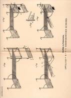 Original Patentschrift - Vereinigte Schulbankfabrik GmbH In Stuttgart , 1899 , Tischvorrichtung Für Bettgestelle !!! - Otros & Sin Clasificación