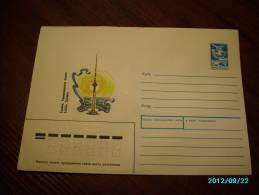 USSR  RUSSIA   ESTONIA  TALLINN  TW TOWER , TELEVISION TRANSMITTING AERIAL  POSTAL STATIONERY COVER , 1987 - Cartas & Documentos