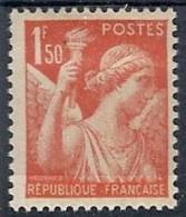 1939-41 FRANCIA IRIS 1,50 F MH * - FR534 - 1939-44 Iris