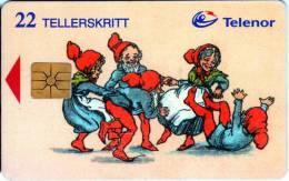 Norvège : Telenor 22 Tellerskritt : Noël Christmas - Noel