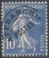 1922-51 FRANCIA PREANNULLATI 10 CENT SENZA GOMMA OLTREMARE - FR541-2 - 1893-1947