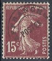 1922-51 FRANCIA PREANNULLATI 15 CENT SENZA GOMMA - FR541-2 - 1893-1947