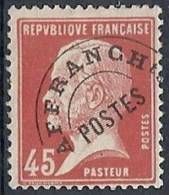 1922-51 FRANCIA PREANNULLATI 45 CENT SENZA GOMMA VARIETà - FR542-3 - Nuevos