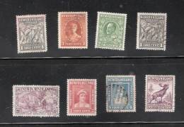 Newfoundland - Canada - Small Lot 8 Stamps - 1908-1947