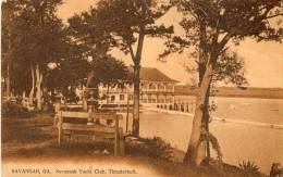 Savannah GA Yacht Club Thunderbolt 1905 Postcard - Savannah