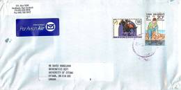 $1.80 Racehorse, 20 C Fishing Health Stamp    On Air Letter To Canada - Storia Postale